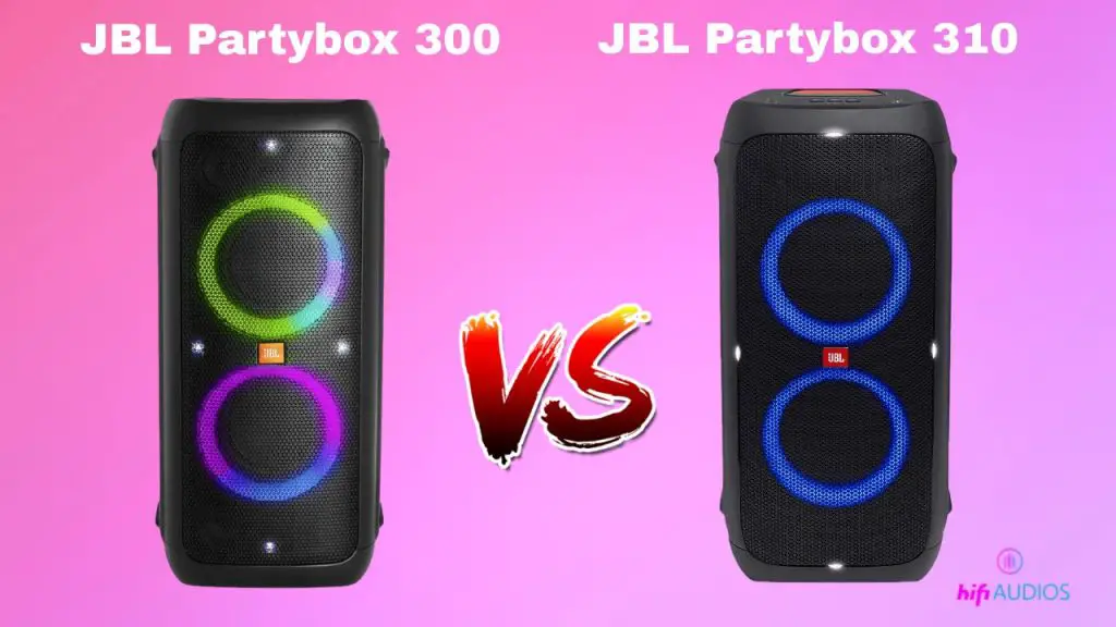 JBL Partybox 300 vs 310