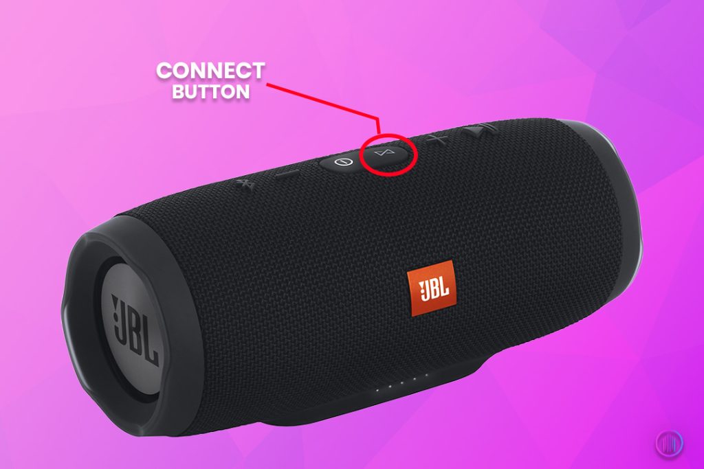 Press the connect button on the speakers