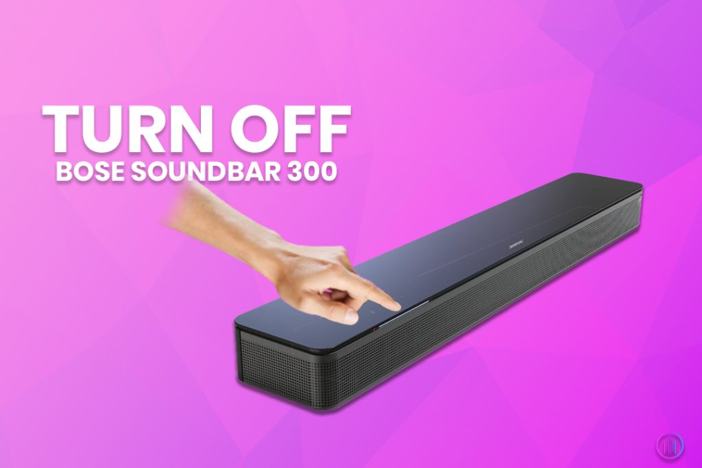 Turn the bose 
soundbar off
