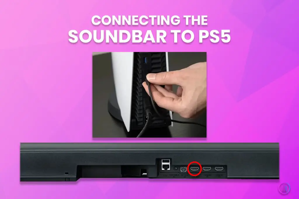 Connecting the Soundbar to PS5