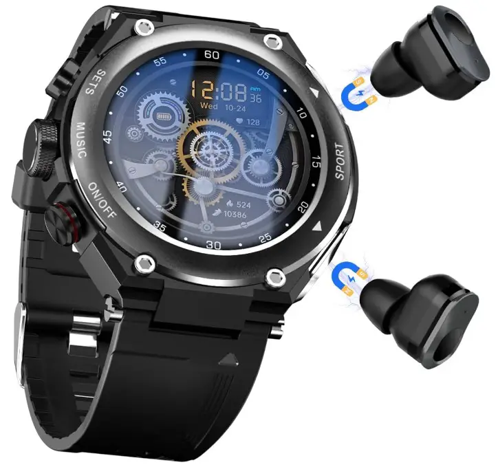 DESONG Smartwatch With Earbuds