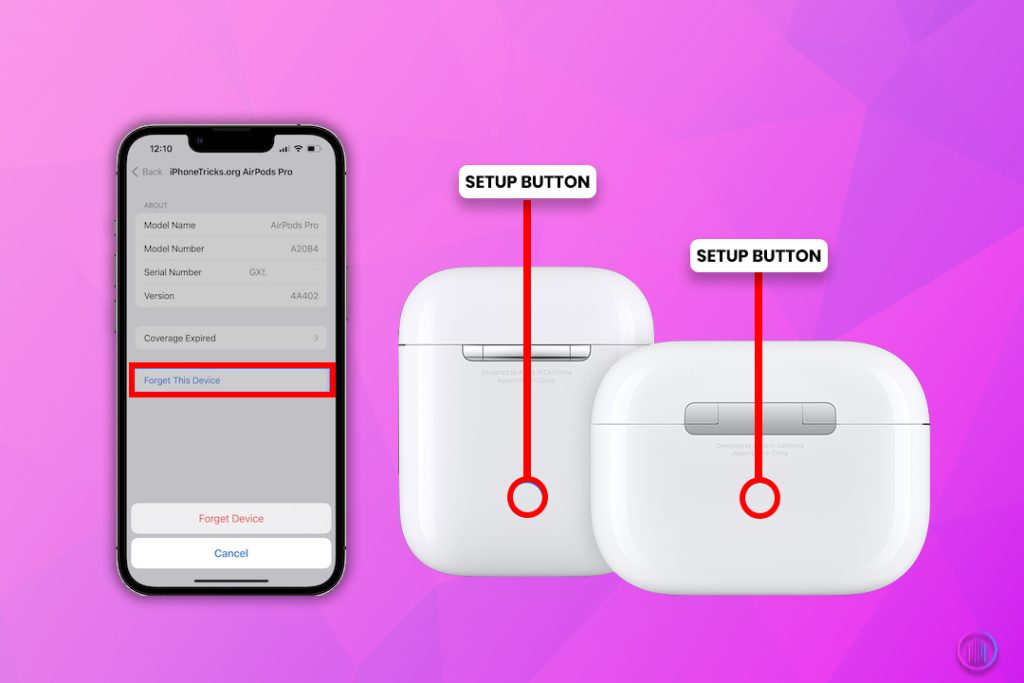 Reset your AirPods step 2