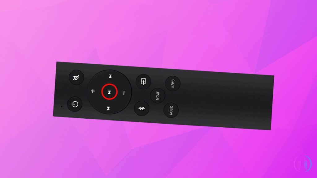 Button to reset TCL Soundbar