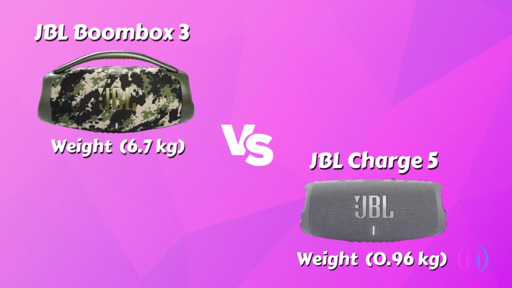 Design and Portability JBL Boombox 3 Vs JBL Charge 5