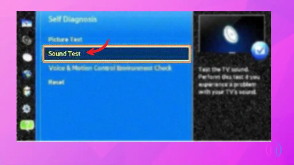 Samsung TV Sound Test Samsung TV Sound Test Option