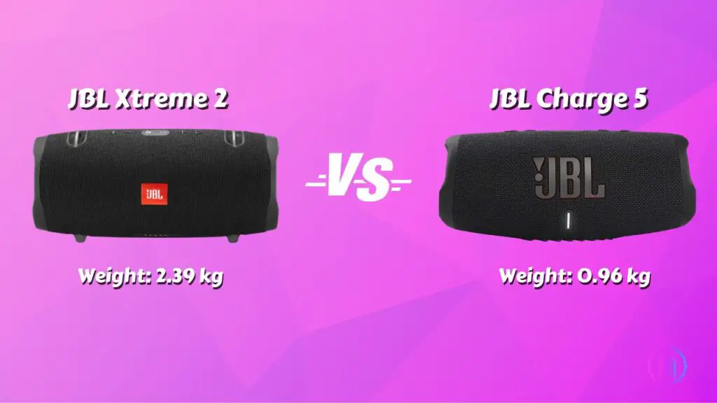 JBL Xtreme 2 vs JBL Charge 5 Portability